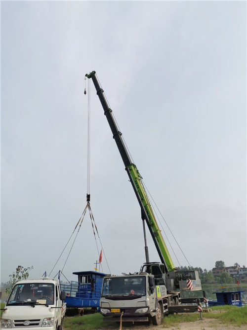 建德市桥梁建设吊装案例